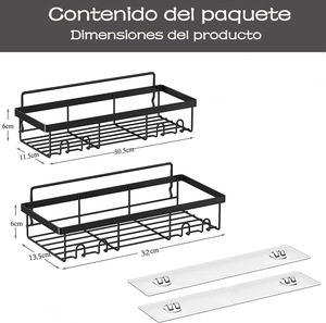 Estante de jabón sin perforaciones para baño, de hierro, montado en la pared, para almacenamiento de artículos de aseo, accesorio de baño de esquina transfronterizo - Product Image 4