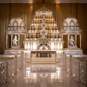 Majestic Open Theme Kalyana Mandapam Gopuram, Escenario de Boda Hindú del Sur de la India, de Primera Calidad, Color Personalizado, Elegante, Nueva Llegada, Fibra - Product Image 1