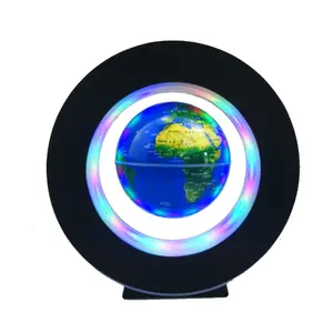 Flutuante Levitação Magnética Globo Novidade Bola Luz LED Mapa do Mundo Luzes rotativas Luzes de cabeceira Casa Flutuante Presentes Criativos