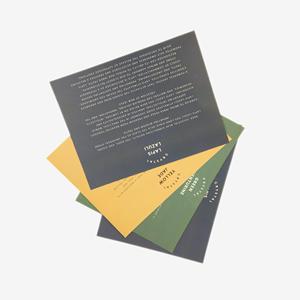 Giá bán buôn pha lê mã sang trọng tùy chỉnh giấy Cảm ơn bạn bài thẻ với lá Logo - Product Image 3