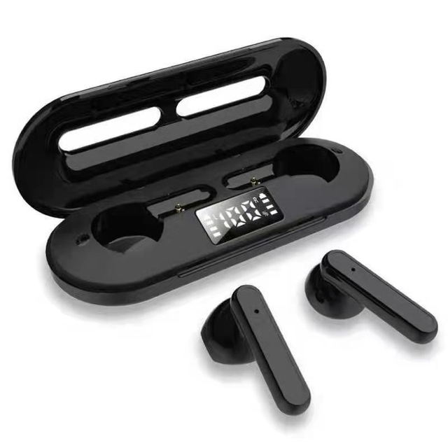 Pro18 Sports Earphones & Headphones BT 5.0 Wireless LTC Digital Display Touch Earbuds with Noise Reduction Stereo Music Earbuds