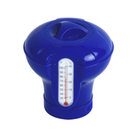 Distributeur de produits chimiques flottant pour piscine hors sol et enterrée, 3 pouces, avec thermomètre, pour tablettes de 7 pouces
