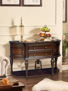 <span class=keywords><strong>Aparador</strong></span> con Decoración Vintage: Mesa para el Fondo del Sofá, <span class=keywords><strong>Aparador</strong></span>, Mueble <span class=keywords><strong>de</strong></span> Almacenamiento <span class=keywords><strong>de</strong></span> Madera Maciza, Perfecto para Comedores y Entradas - Product Image 5