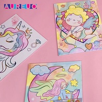 Aureo – pinceaux créatifs pour enfants, ensemble de panneaux de toile pour bricolage