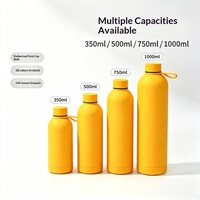 Bouteilles d'eau en acier inoxydable multicolores durables à col étroit, flasques isothermes, tasses de voyage pour l'école, cadeaux