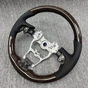 Volant de direction personnalisé Carpenter à 4 branches en cuir perforé en fibre de carbone de luxe pour Sienna 2021 <span class=keywords><strong>2022</strong></span> - Product Image 4