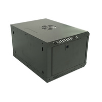 Armoire serveur murale robuste en acier 6U 19 pouces, rack réseau fiable pour salle informatique