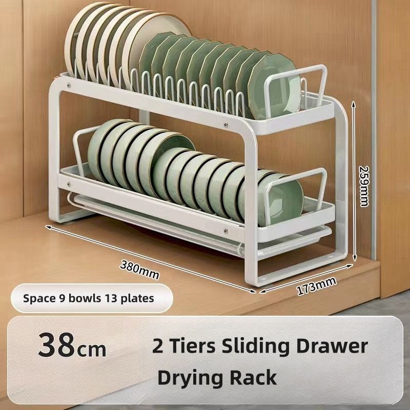 Blanco 38 Cm Organizador Rack 2 niveles