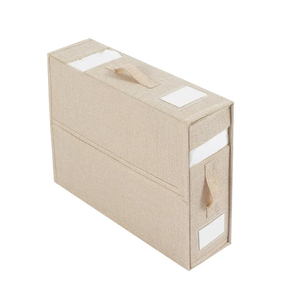 Không dệt linen vải có thể gập lại Duvet bao gồm pillowcases tấm ga trải giường Set <span class=keywords><strong>Organizer</strong></span> với dây kéo - Product Image 6