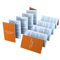 Flyer Trifold Écologique de Haute Qualité en Papier Kraft et Carton avec Logo Personnalisé Impression Numérique pour Entreprises et Sociétés