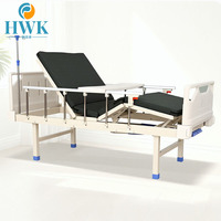 Lit de soins aux personnes âgées antidérapant et stable, structure métallique renforcée, barre latérale pliable, roue personnalisée pour personnes alitées à long terme