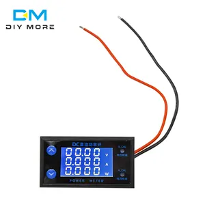 Dc 0-200V Bereik 10A Lcd 4-Bit Hoge Precisie Optionele Spanning Stroom Energie Meter Digitale voltmeter Ampèremeter