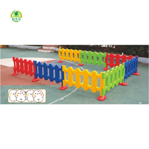 Children plastic colorful play fence indoor soft play playground fence