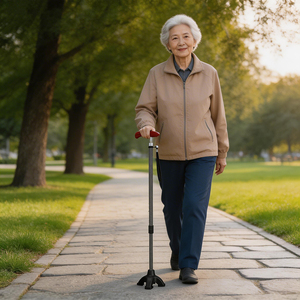 Bastón <span class=keywords><strong>de</strong></span> Caminar Plegable Ajustable JINDA <span class=keywords><strong>de</strong></span> Fibra <span class=keywords><strong>de</strong></span> Carbono, 2 Puntas Antideslizantes <span class=keywords><strong>de</strong></span> Repuesto, Ligero y Resistente para <span class=keywords><strong>Personas</strong></span> <span class=keywords><strong>Mayores</strong></span> (Máx. 100 kg) - Product Image 4