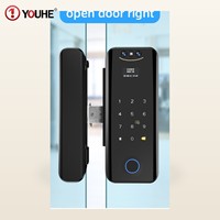 YOUHE Cerradura Inteligente de Litio Tipo C Tuya WiFi con Reconocimiento Facial para Entrada, Kit de Cerradura de Abrazadera
