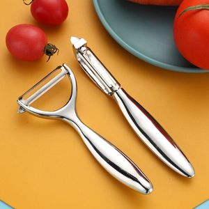 Stainless Steel <b>Fruit</b> Peeler Set 2 Pieces Multi Functional Kitchen <b>Tool</b> For Apple Potato <b>Vegetable</b> Peeling - Product Image 2