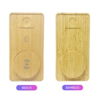 Station de charge sans fil magnétique 3-en-1 15W écologique en bois et bambou avec Type-C pour téléphones/iWatch/
