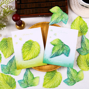 Forma de hoja Post ITT Notas Simular Hojas Notas N veces Stick Mensaje Pegatinas Papelería Regalos - Product Image 4
