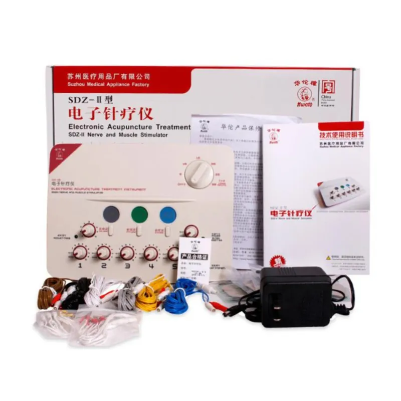 Hwato estimulador de acupuntura eletrônico automático, equipamento médico para saúde, SDZ-2, SDZ-II e 6 canais