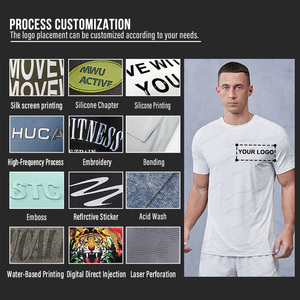 HUCAI OEM produttore di logo personalizzato in poliestere Spandex leggero ad asciugatura rapida allenamento sportivo da ginnastica corsa pantaloncini da ginnastica da uomo - Product Image 2