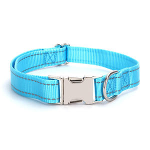 Hochwertige Metalls chnalle Hunde halsband Reflektierende solide Nylon Haustier Hunde halsband Custom <span class=keywords><strong>China</strong></span> Großhandel - Product Image 6