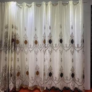 Bán buôn giá rẻ đẹp Sheer Thêu Hai Lớp Thiết kế nhà valance rèm cửa dệt cho Cửa Sổ Phòng rèm - Product Image 1