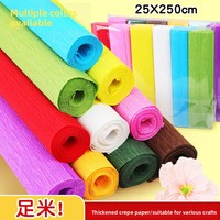 Kertas Krep Berwarna Tebal Lipat untuk Kerajinan DIY, Set Kertas Sobek Tangan Berpinggir Keriting untuk Membuat Anyelir Mawar Model Cina Zwz 14