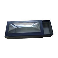 Scatola Regalo di Lusso XF con Cassetto Scorrevole, Scatola Biodegradabile Colorata con Finestra per Vestiti, Calze e Sciarpe