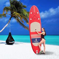 Planche à pagaie gonflable (SUP) Stock WSTOP 10'6'' certifiée CE, capacité maximale 430 lbs, orange, unisexe, accessoires complets