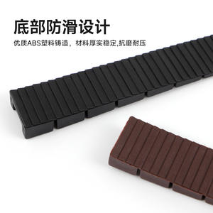 Coussinets de nivellement de meubles antidérapants trapézoïdaux Coussinets de pied d'armoire en plastique pour armoires et armoires - Product Image 4