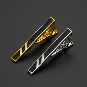 シャツスーツタイクリップメンズミニマリストシルバーゴールドファッション - Product Image 2