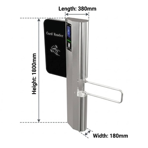 Sistema de Torniquete de Acceso Peatonal con Barrera Abatible y Lector de Tarjetas RFID a Prueba de Agua, Directo de Fábrica, para Estaciones de Esquí - Product Image 4