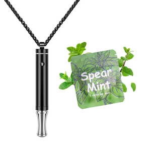 Collier tendance en acier inoxydable à maillons, <span class=keywords><strong>anti</strong></span>-anxiété et <span class=keywords><strong>anti</strong></span>-tabac, pour hommes et femmes - Product Image 1
