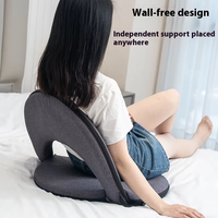 Coussin de siège pliant avec support dorsal, chaises de sol pliantes, coussin de siège de stade inclinable réglable pour le camping en plein air