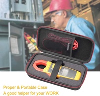 Mallette à outils en EVA à coque rigide pour multimètre à pince Fluke 323/324/325 AC-DC TRMS/pochette pour multimètre à pince KAIWEETS HT206B/HT206D