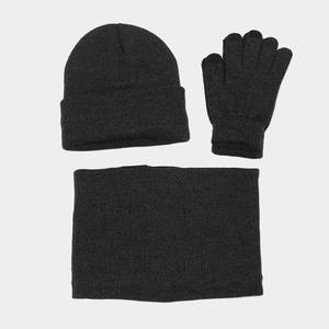 Promotion : Ensemble 3 pièces bonnet, gants et cache-cou en acrylique pour enfants, idéal pour les sports de plein air - Product Image 2