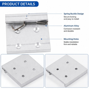 Precio de fábrica: Componentes electrónicos para caja <span class=keywords><strong>Dln</strong></span>, práctico soporte de aleación de aluminio para carril DIN de 45mm/62mm - Product Image 4