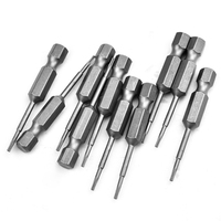 Mata Bor Torx Precision T5 Panjang 50mm Baja Paduan S2 Shank Hex 1/4 OEM Ujung Magnetik Star Bits untuk Perbaikan Elektronik