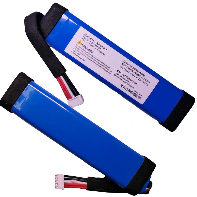 Baterai Ion Litium Berfungsi untuk Speaker JBL Xtreme 1 Series Polymer Baterai Polimer Li 7.4V 5000MAh Masa Pakai Yang Lama