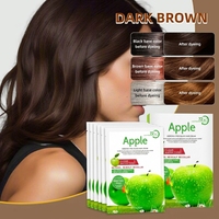 Champú Tinte Negro para el Cabello, Rápido en 5 Minutos, Sin Amoniaco, Herbal de Manzana, Venta al por Mayor OEM para Salones, Cobertura de Canas Orgánica Premium, MSDS