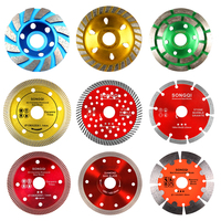 Disque de coupe diamanté multifonction SONGQI 4-4,5 pouces, lame de scie diamantée circulaire renforcée de 4,5 pouces pour pierre, béton et carrelage