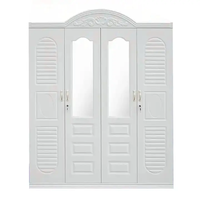 Usine en gros 4 portes en acier placard pour vêtements métal placard maison chambre meubles en acier armoire casier chambre armoire