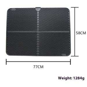 Anpassbare Silikon-Katzenstreu matte Rutsch feste, spritz feste, übergroße, faltbare Haustier matte CDHS-Marke CD061 Model Direct Factory - Product Image 2