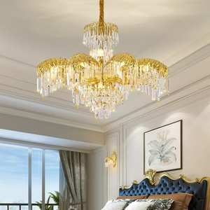 Lámparas Colgantes de Cristal con Borlas, Estilo Barroco, para Decoración de Escaleras Dúplex, Sala de Estar y Comedor - Product Image 2