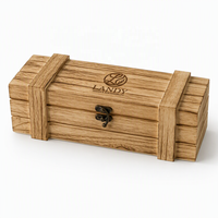 Boîte en bois de style caisse premium avec logo personnalisé, en pin naturel rustique, pour une bouteille de whisky, étui de rangement pour spiritueux, idéal pour offrir en cadeau