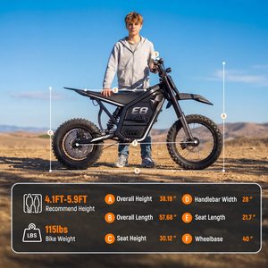<span class=keywords><strong>Moto</strong></span> électrique <span class=keywords><strong>tout</strong></span>-<span class=keywords><strong>terrain</strong></span> Qlife Vela E8 3500W 40Mph avec suspension intégrale, <span class=keywords><strong>moto</strong></span> <span class=keywords><strong>tout</strong></span>-<span class=keywords><strong>terrain</strong></span> - Product Image 6