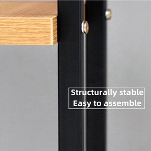 Hiện Đại Đa Chức Năng Sắt Khung Gỗ Hiển Thị Giá Đứng Cuốn Sách Tạp Chí Kệ Cho Trang Trí Nội Thất Phòng Ngủ Phòng Khách - Product Image 3