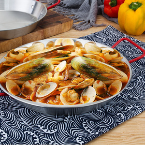 Olla para Pescado y Mariscos de Acero Inoxidable 201, Portátil y Fácil de Limpiar, Juego de Sartenes para Paella, Regalo Promocional para Supermercados 2025 - Product Image 2