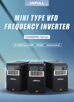 Variateur de fréquence AC USFULL 220V/380V 750W monophasé à contrôle vectoriel IP20 pour moteur industriel
