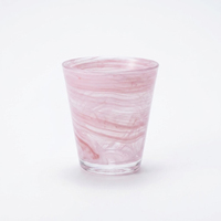 Tasse à thé en verre borosilicate rose personnalisée, gobelet décoratif pour boissons froides, vaisselle pour matcha, café